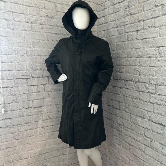 Pierre Cardiin leather long women’s coat - Picture 1 of 15